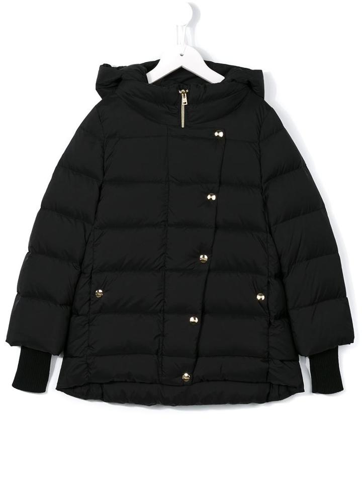 Herno Kids Hooded Padded Jacket, Toddler Girl's, Size: 4 Yrs, Black