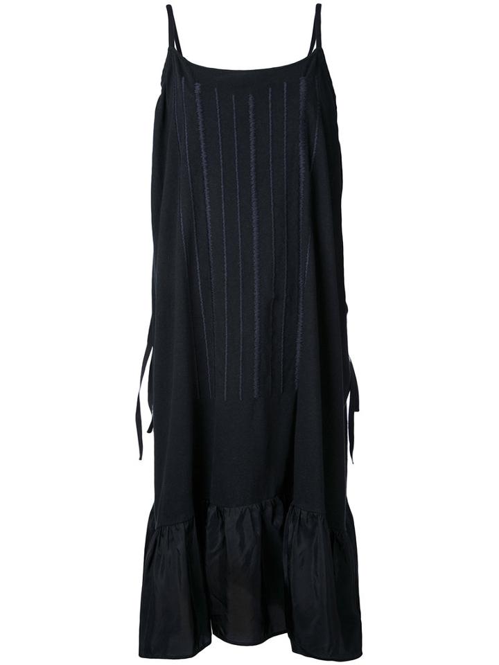 Uma Wang - 'nina' Dress - Women - Cotton/linen/flax - M, Black, Cotton/linen/flax