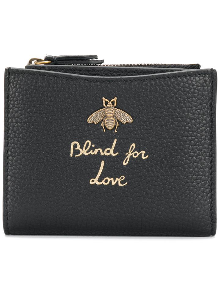 Gucci Animaliere Two-piece Wallet - Black