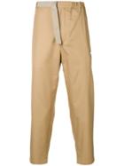 Oamc Belted Cropped Trousers - Brown