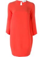 Gianluca Capannolo Bell Sleeve Shift Dress, Women's, Size: 38, Yellow/orange, Viscose/acetate