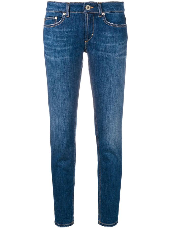 Dondup Monroe Cropped Jeans - Blue