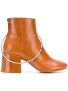Mm6 Maison Margiela Ring Ankle Boots - Brown