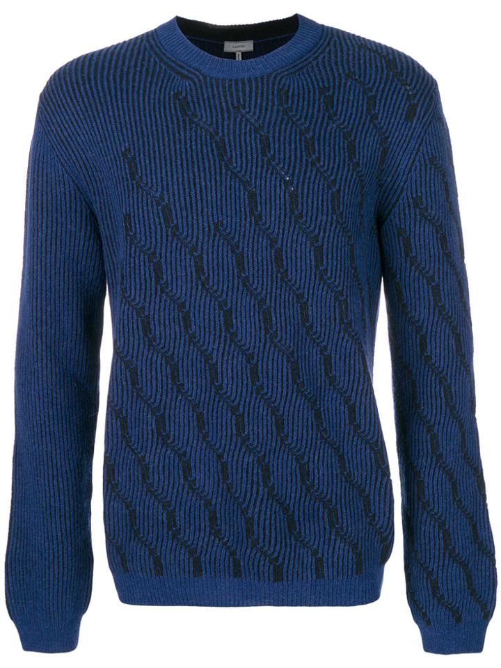 Lanvin Patterned Jumper - Blue