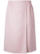 Agnona Wrap Skirt, Women's, Size: 40, Pink/purple, Silk/cashmere/wool