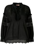 Twin-set Lace Crochet Blouse - Black