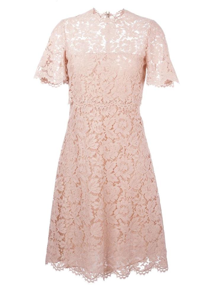 Valentino Lace A-line Dress, Women's, Size: 44, Pink/purple, Cotton/polyamide/viscose/spandex/elastane