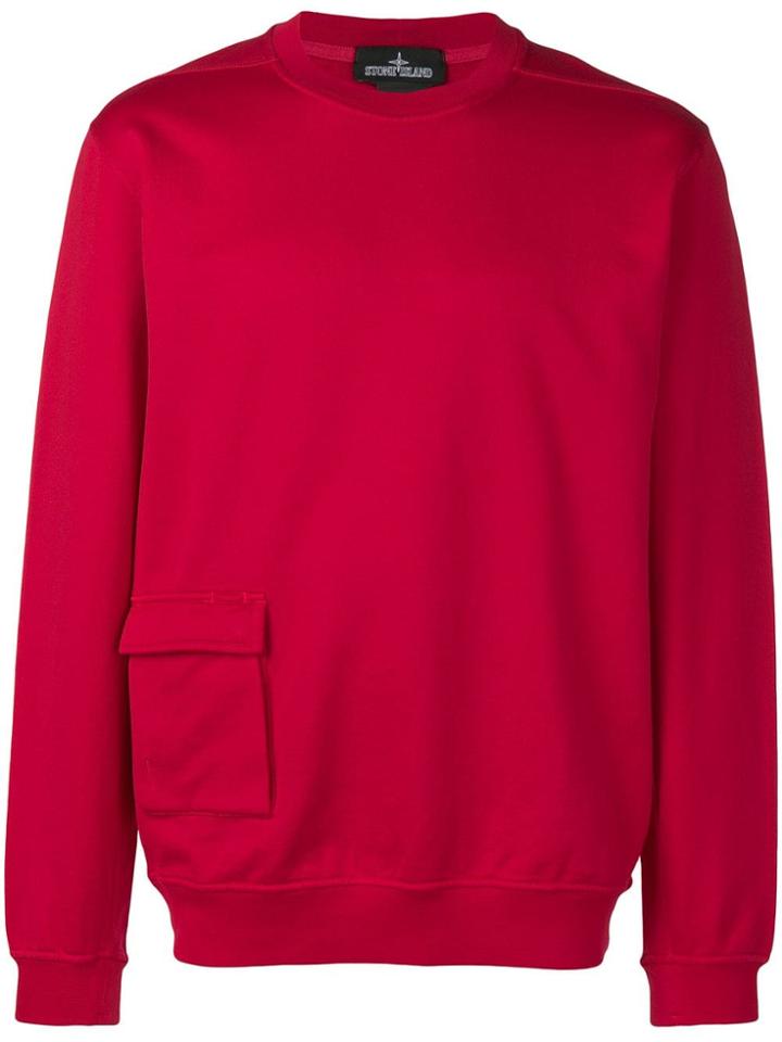 Stone Island Shadow Project Cargo-pocket Sweatshirt - Red