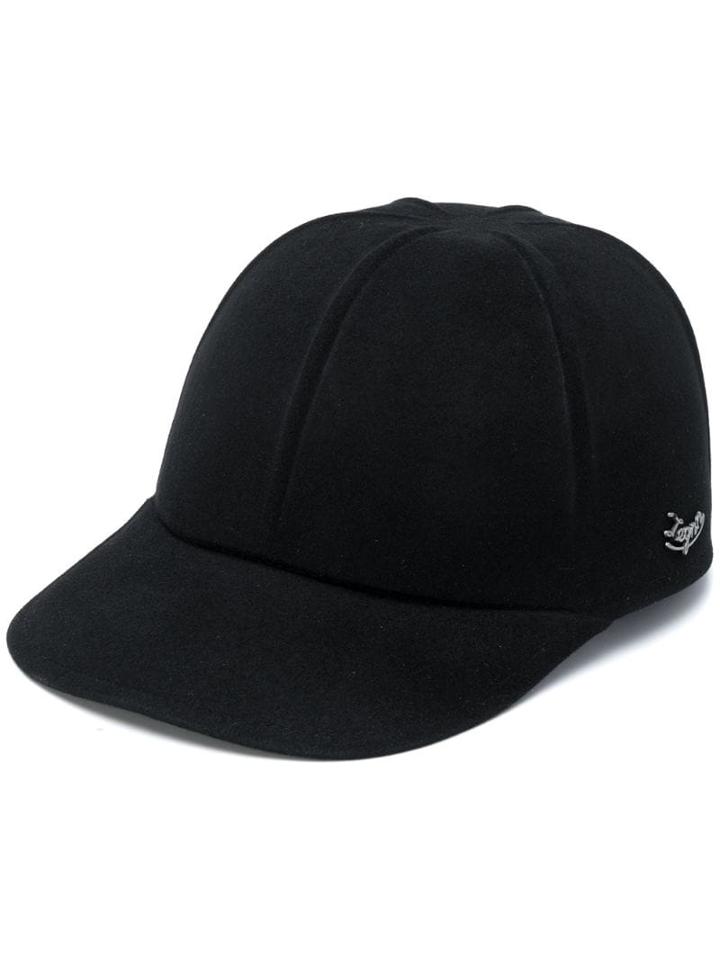 Ermenegildo Zegna Logo Plaque Cap - Black