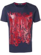 Cesare Paciotti 4us Graphic Print T-shirt - Blue