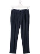 Paolo Pecora Kids Tapered Trousers - Blue