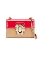 Dolce & Gabbana Mini Lucia Bi-colour Bag, Women's, Red, Leather/metal