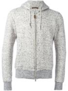 Eleventy Zipped Hoodie, Men's, Size: Xxl, Grey, Cotton/polyamide/wool
