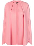 Alexander Mcqueen Pleated Cape - Pink & Purple