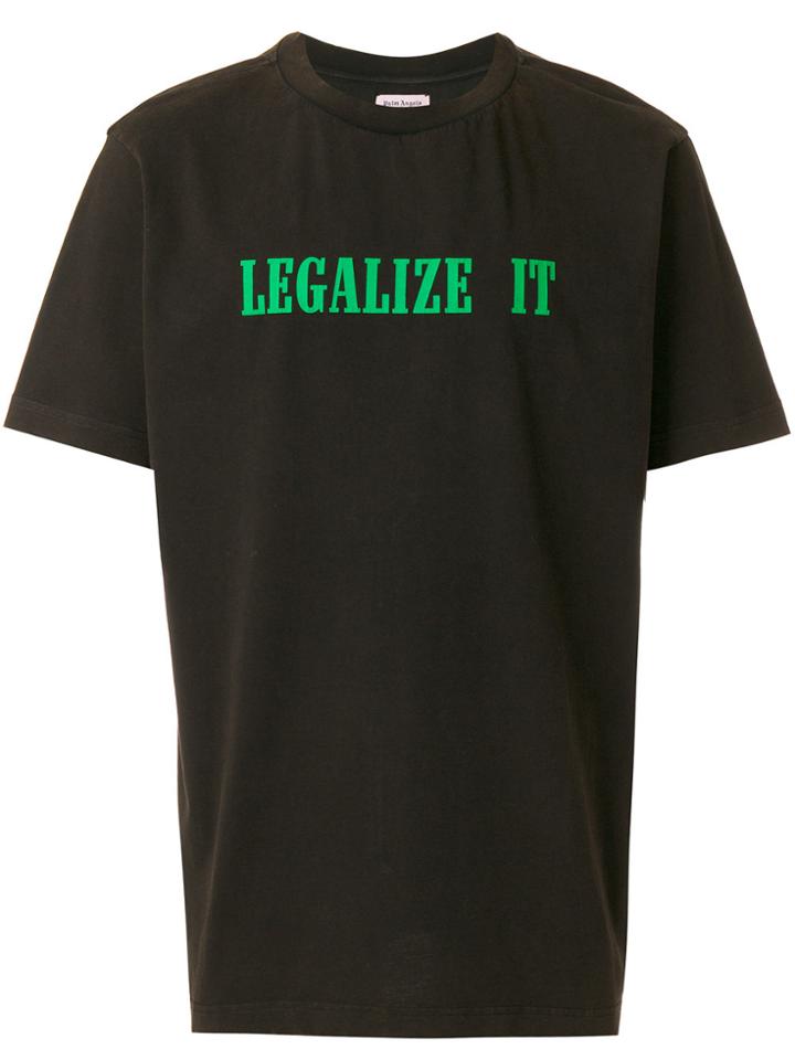 Palm Angels Legalize It T-shirt - Black