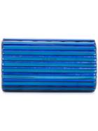 Elie Saab Metallic Clutch Bag - Blue