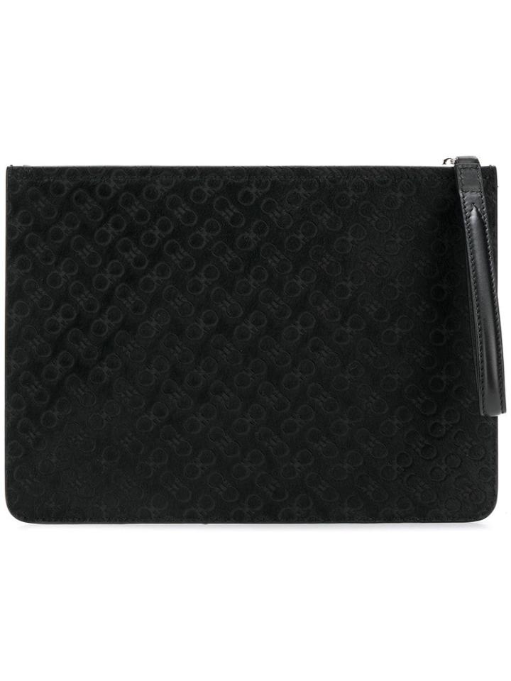 Salvatore Ferragamo Gancini Pouch - Black