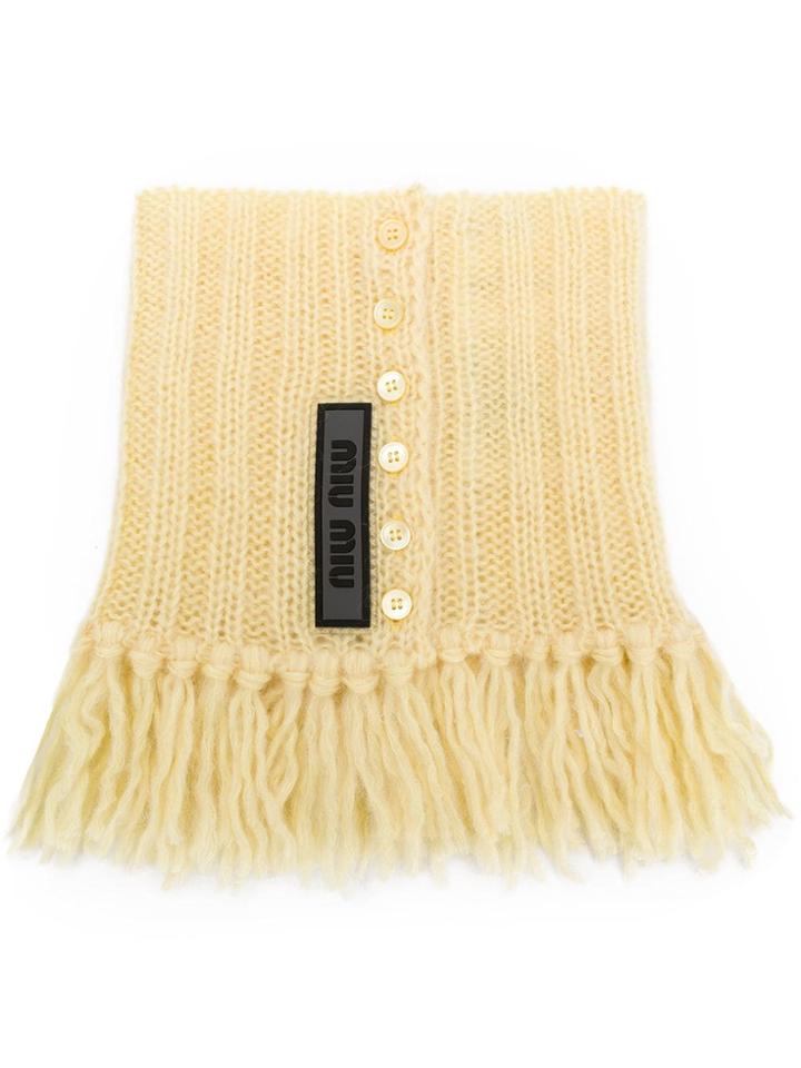 Miu Miu Miu Miu Mmz2841std F0032 Natural (other)->mohair - Yellow &