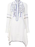 Peter Pilotto Cady Embroidered Neck Tie Dress