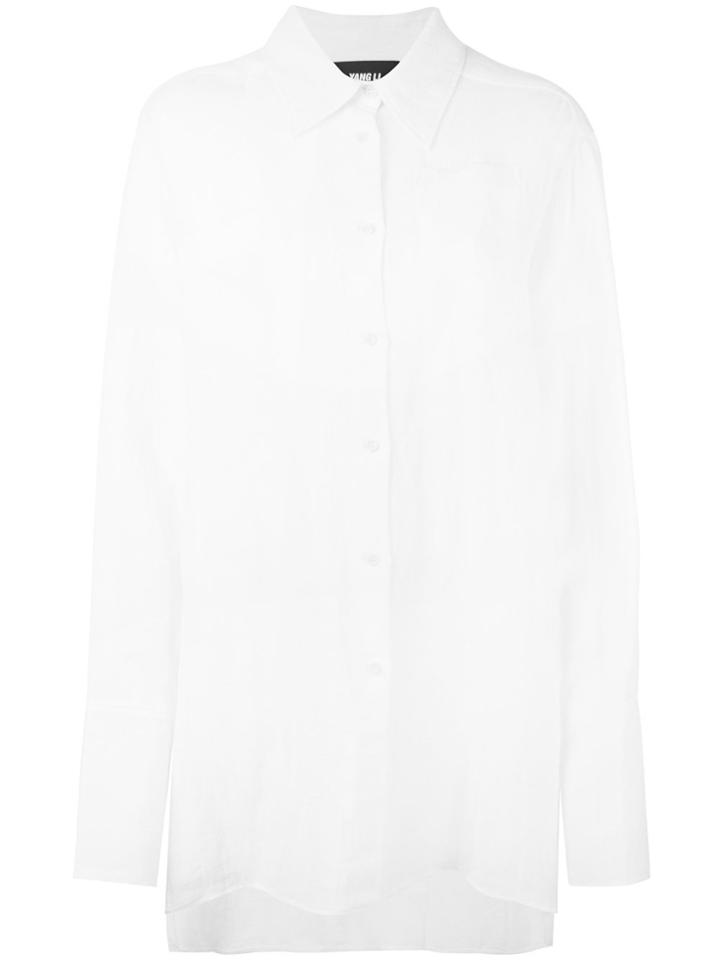 Yang Li Oversized Shirt - Nude & Neutrals