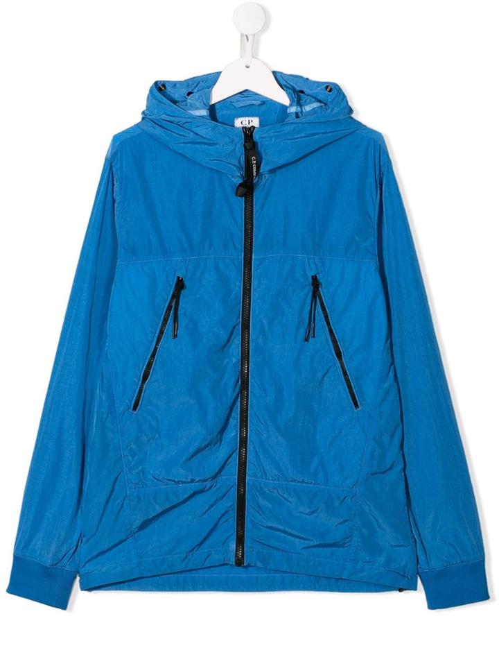 Cp Company Kids Windbreaker Jacket - Blue