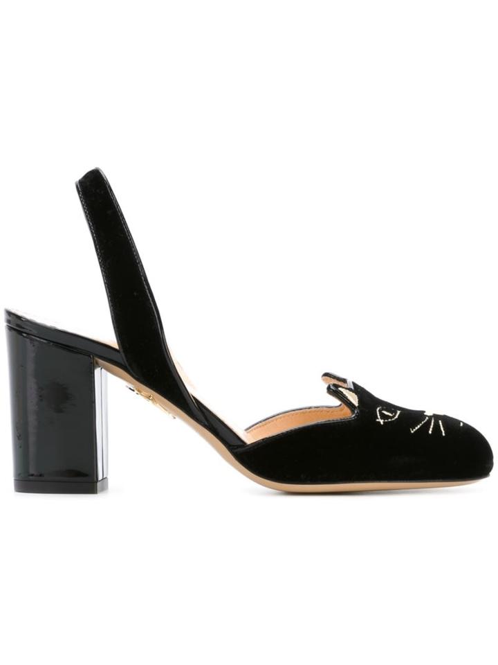 Charlotte Olympia 'kitty' Sling Back Pumps