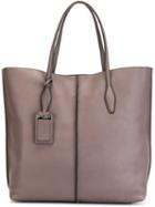 Tod's 'd-bow' Shopper Tote, Women's, Grey, Leather
