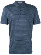 Canali - Striped Polo Shirt - Men - Silk - 56, Blue, Silk