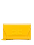 Elisabetta Franchi Logo Envelope Clutch - Yellow
