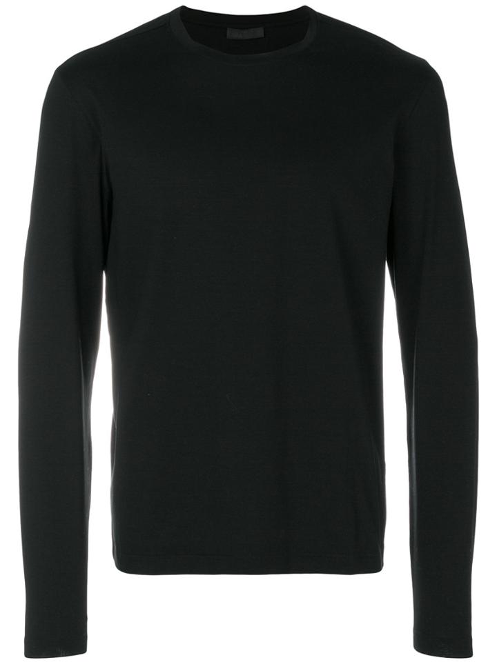 Prada Classic Long Sleeve Top - Black