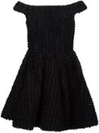 Christian Siriano Off-the-shoulder Tulle Dress, Women's, Size: 10, Black, Silk