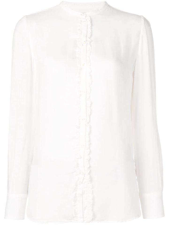 Massimo Alba Ruffle Detail Blouse - White
