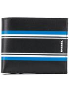 Diesel Hiresh S Racing Stripe Wallet - Black