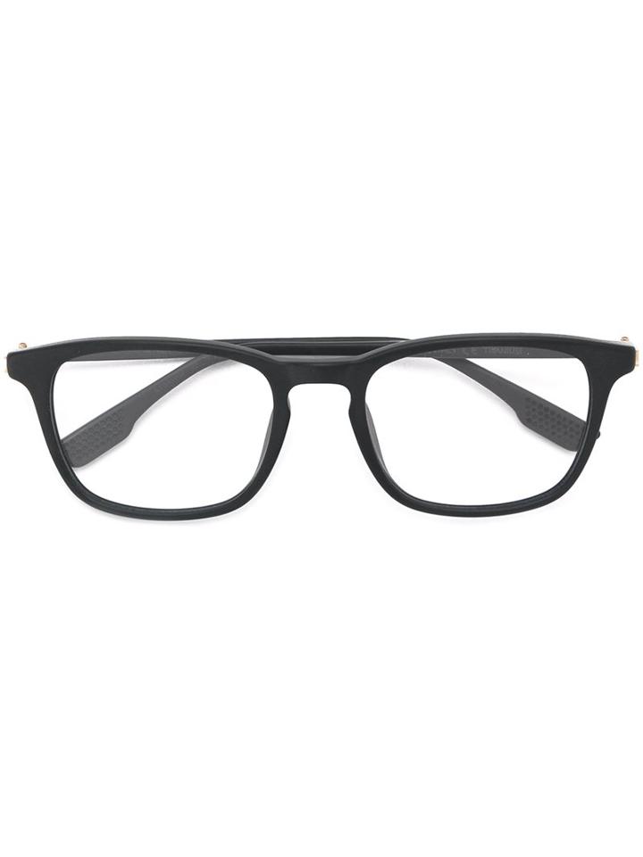 Kiton Square Frame, Black, Acetate/titanium