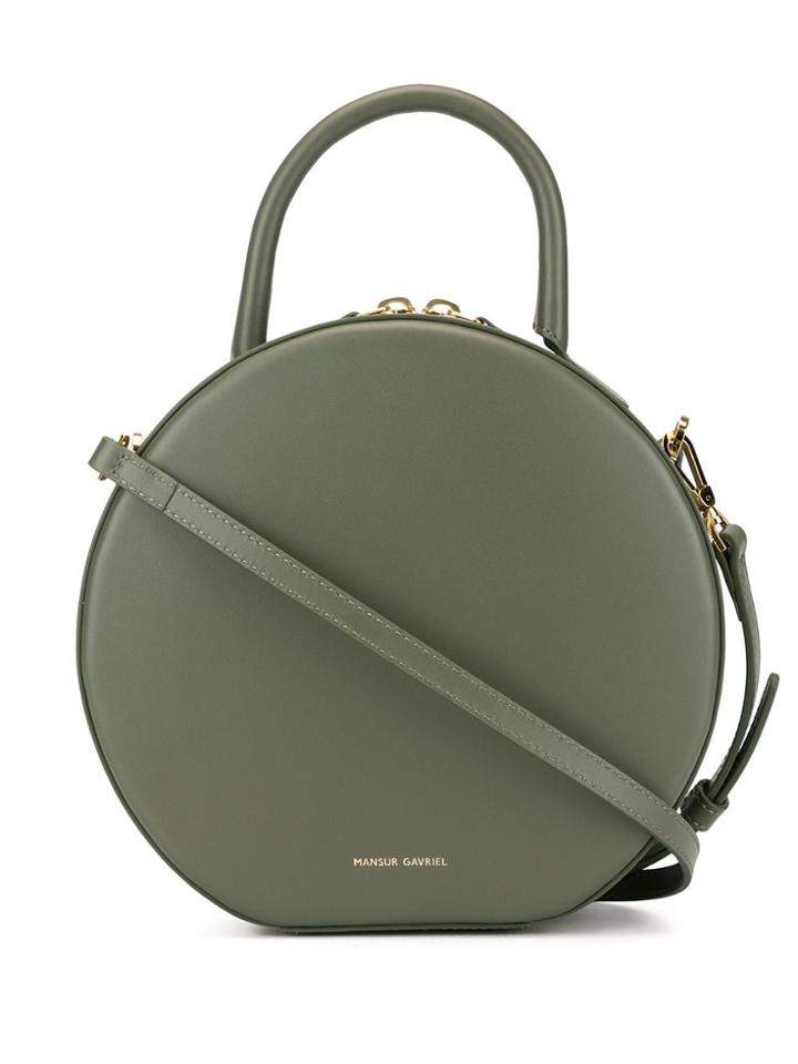 Mansur Gavriel Circle Top Handle Crossbody Bag - Green