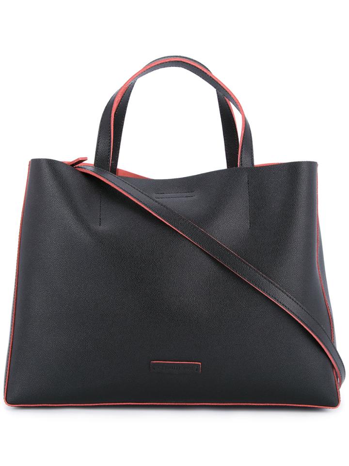 Cerruti 1881 Constrast Detail Tote - Black