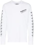 Neighborhood Long Sleeved Print T-shirt - White