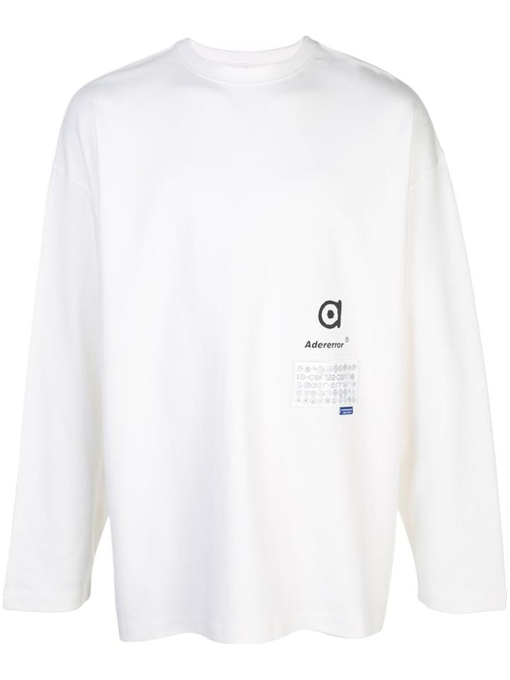 Ader Error 10 Corso A Logo T-shirt - White