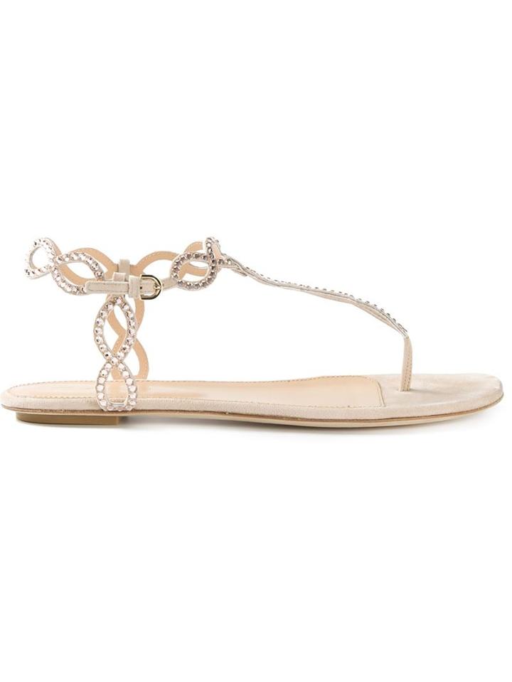 Sergio Rossi Thong-strap Embellished Sandals