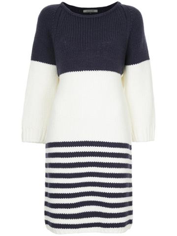 Han Ahn Soon Striped Knitted Dress - Blue