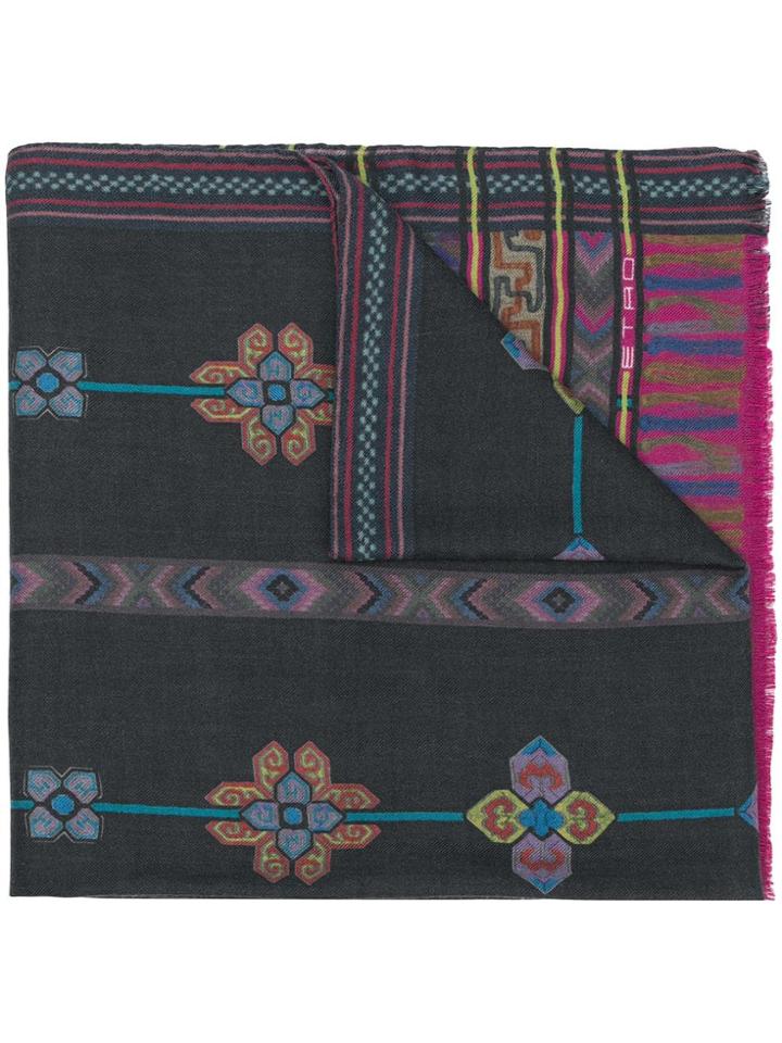 Etro Etro 117774048 1 Natural (other)->cashmere - Black