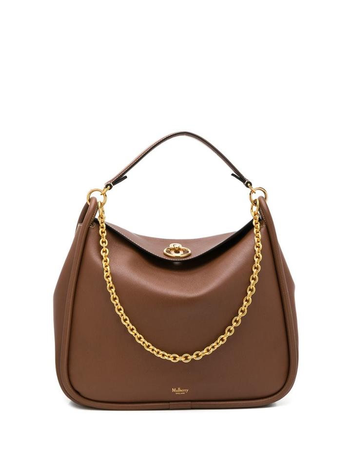 Mulberry Logo Tote Bag - Brown