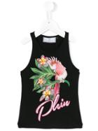 Philipp Plein Kids - Embellished Parrot Print Vest - Kids - Cotton - 12 Yrs, Black
