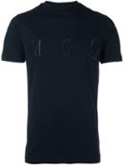 Mcq Alexander Mcqueen Embroidered Logo T-shirt, Men's, Size: Xs, Blue, Cotton