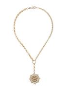 Foundrae 18kt Yellow Gold Large Passion Mix Belcher Necklace