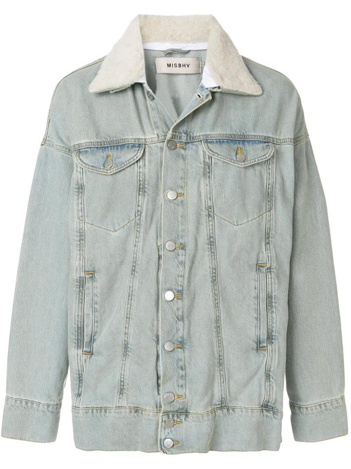 Misbhv Oversized Denim Jacket - Blue