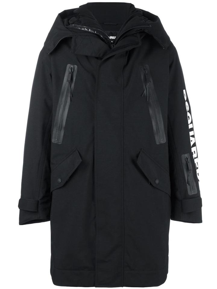 Dsquared2 Ski Technical Down Parka - Black
