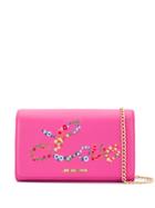 Love Moschino Embroidered Clutch Bag - Pink