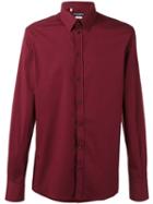 Dolce & Gabbana Buttoned Shirt, Men's, Size: 43, Red, Cotton/spandex/elastane