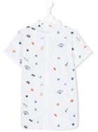 Burberry Kids - Embroidered Details Shirt - Kids - Cotton - 14 Yrs, White